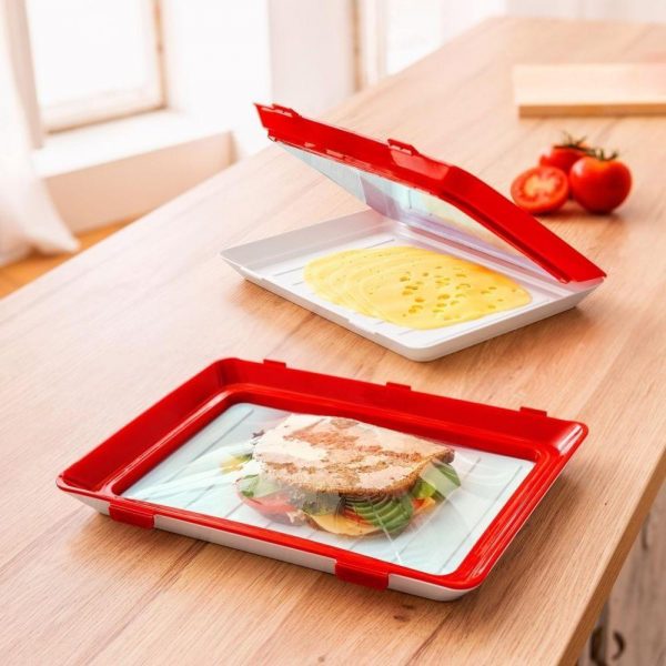 Clever Tray – taca do przechowywania żywności (2+2 GRATIS = 4szt) slider