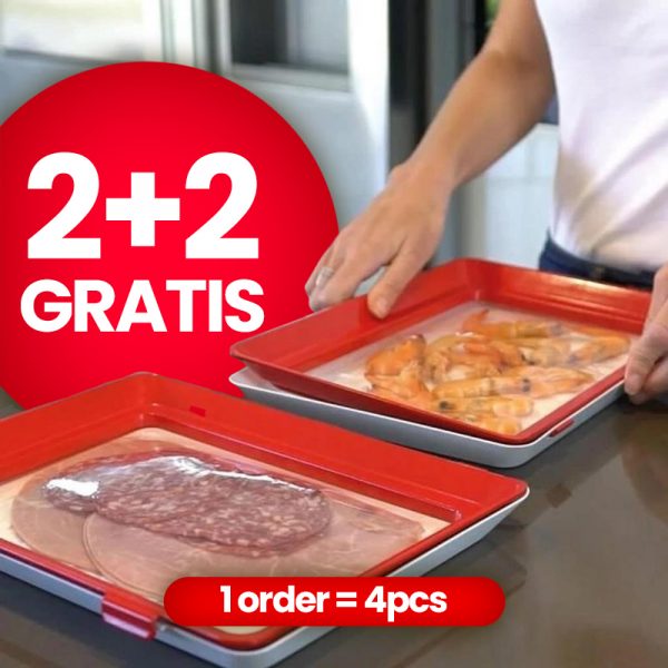 Clever Tray – taca do przechowywania żywności (2+2 GRATIS = 4szt)