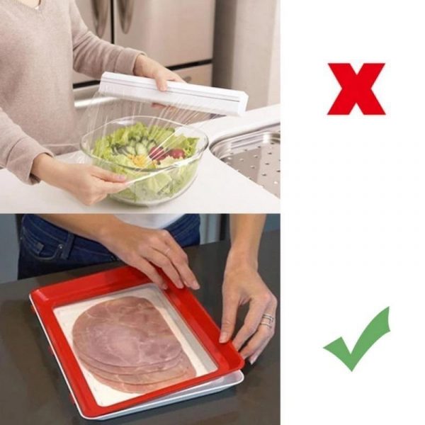 Clever Tray – taca do przechowywania żywności (2+2 GRATIS = 4szt) slider