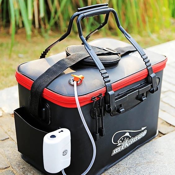 Foldable fishing bucket – Składane wiadro wędkarskie slider