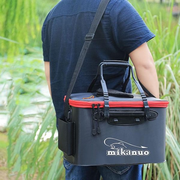 Foldable fishing bucket – Składane wiadro wędkarskie slider