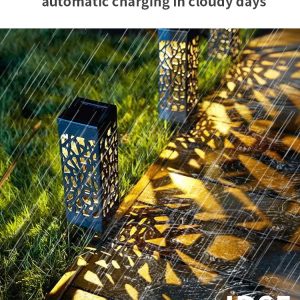 Dekoracyjna ogrodowa lampa solarna 1 + 1 GRATIS – LANTERNA 03