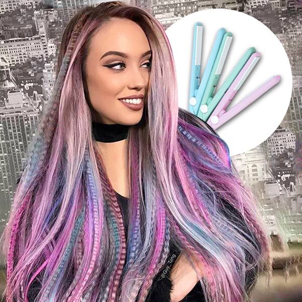 Mini prostownica do włosów slider