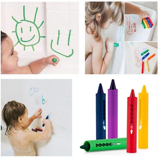 Bath crayons – Kredki zmywalne do kąpieli zestaw 6szt slider