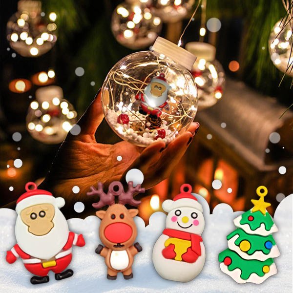 SANTA BALL – Świecące bombki świąteczne