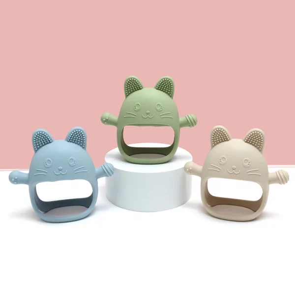 Rękawiczki silikonowe gryzaki dla niemowląt 1+1 GRATIS – BABY GLOVES 02