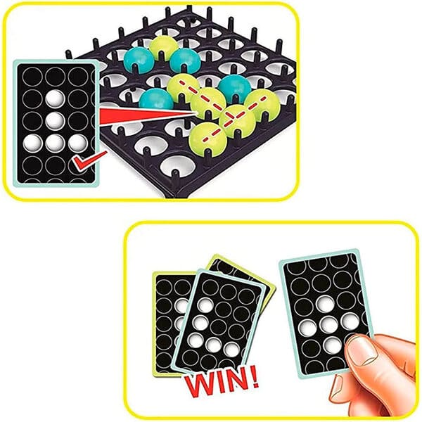 Gra stołowa z podskakującymi piłeczkami slider